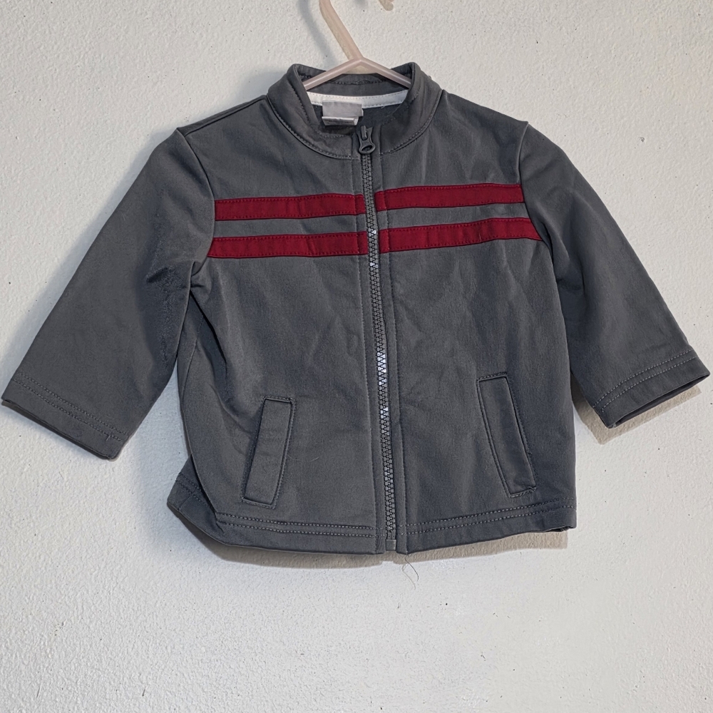 Circo Gray Jacket with Red Stripes (0229)